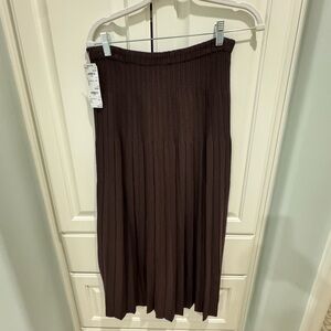STAUD Lena Maxi Skirt - Deep Brown
